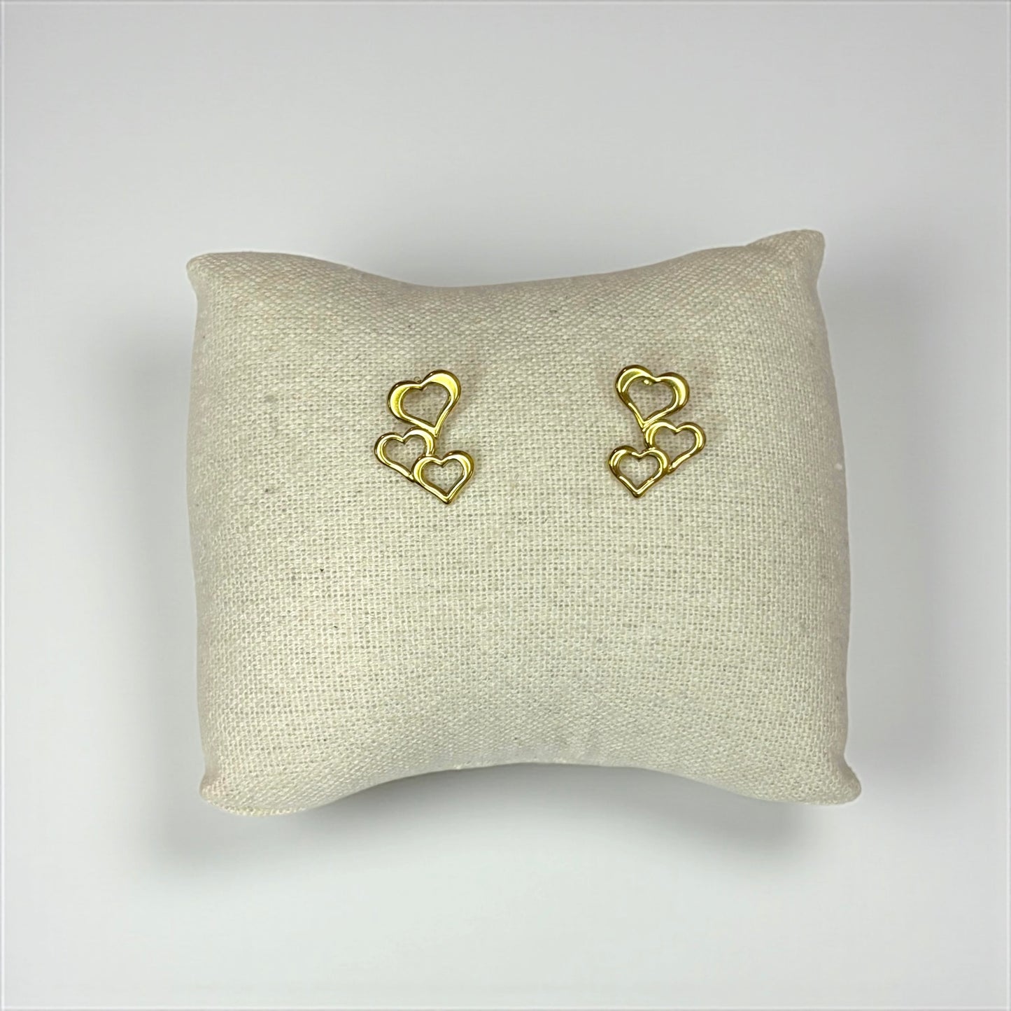 Triple Hearts Small Earrings