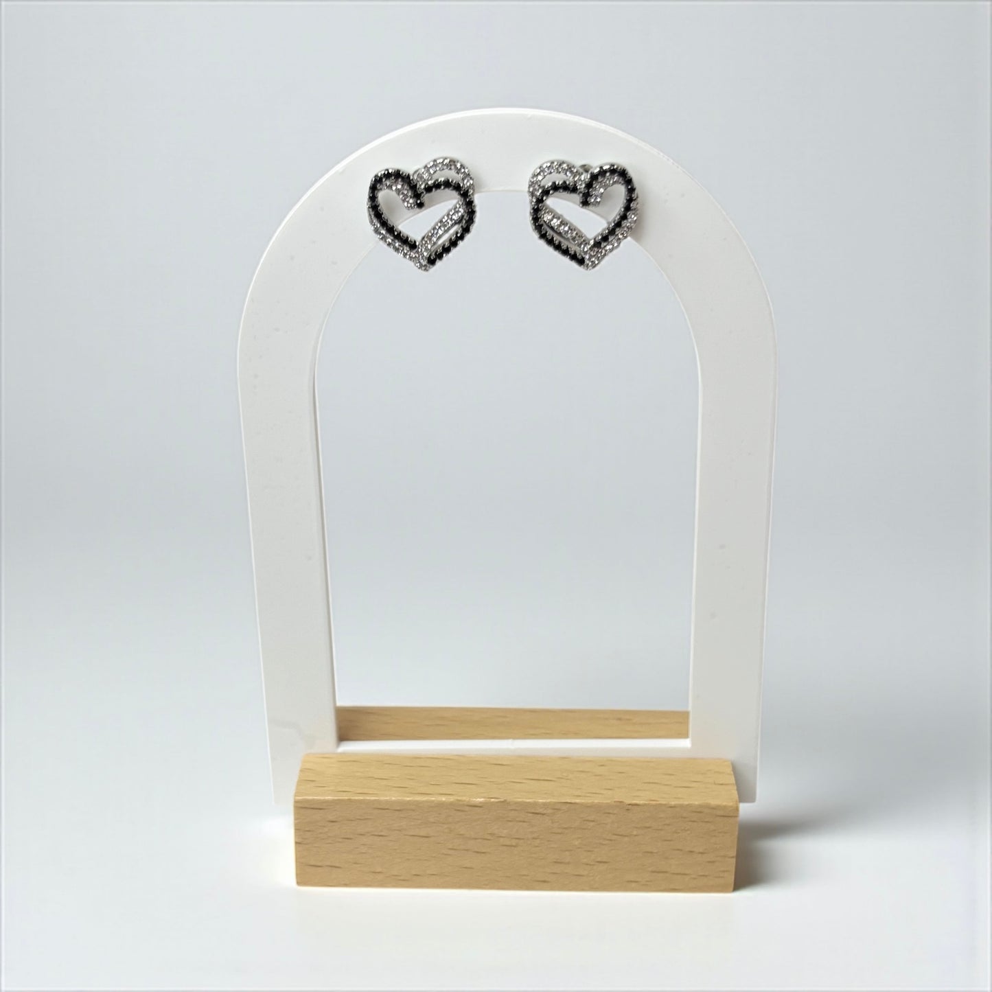 925 Sterling Silver Heart Stud Earring