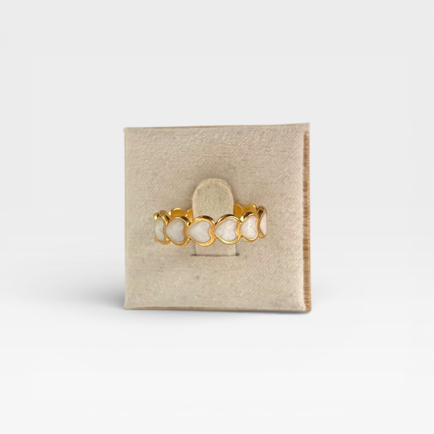 Stainless Steel Adjustable Heart Ring