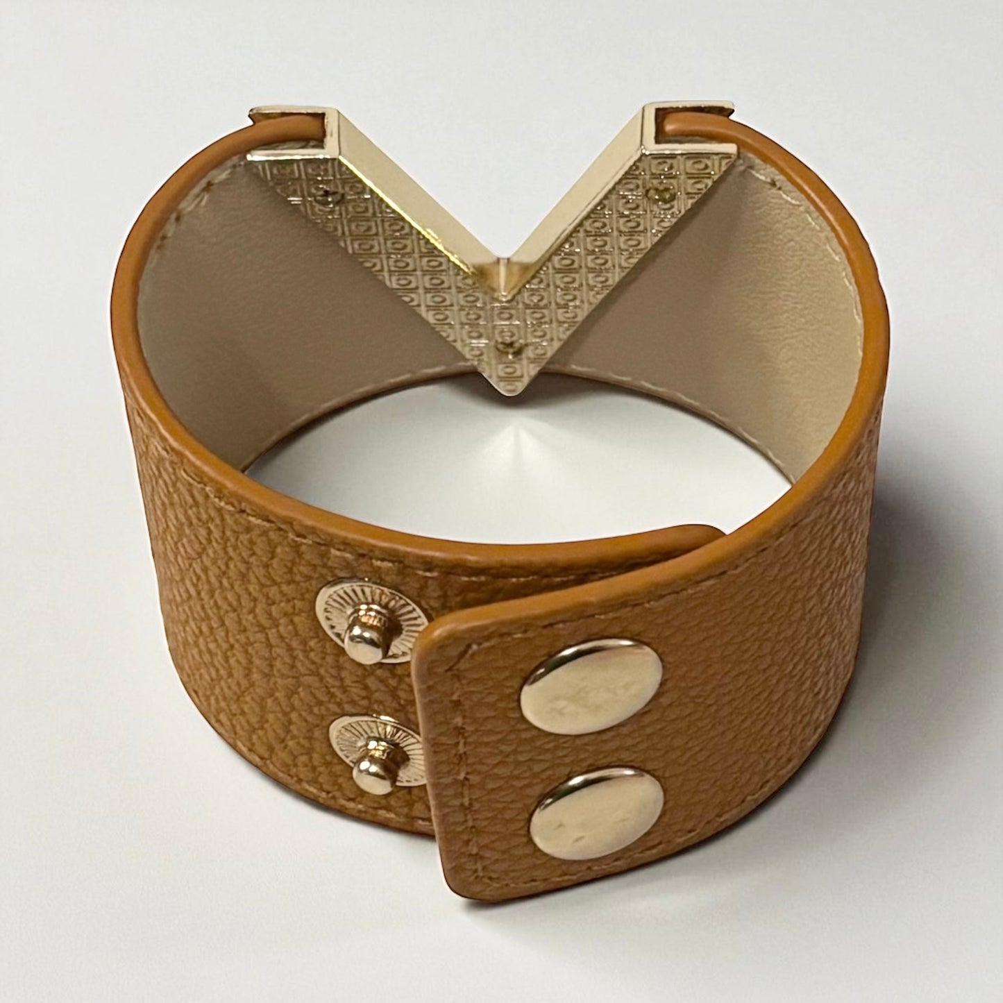 V Shape Wide Charm Cuff Wrap Bracelet