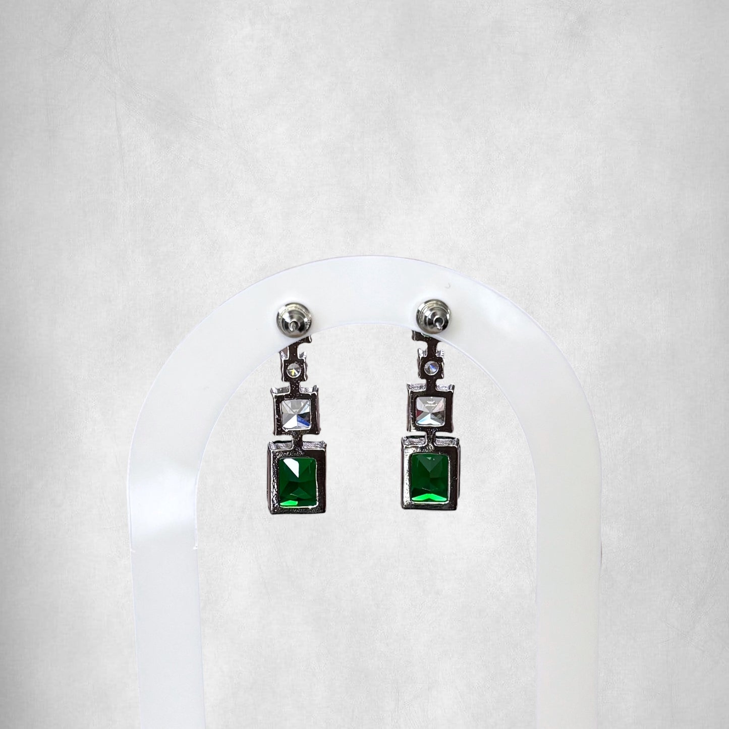 Emerald Elegance Drop Earrings