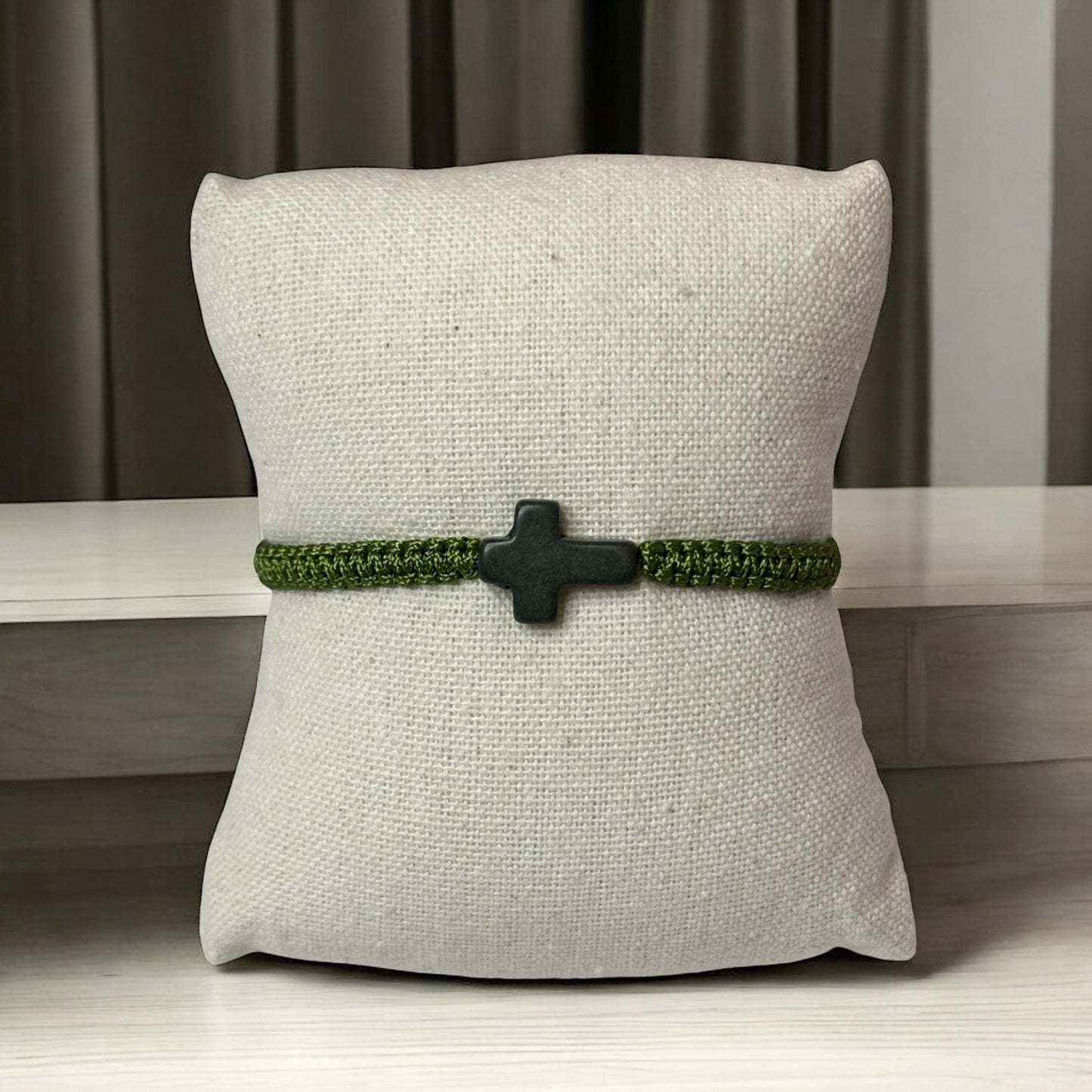 Braided Cross Adjustable Bracelet