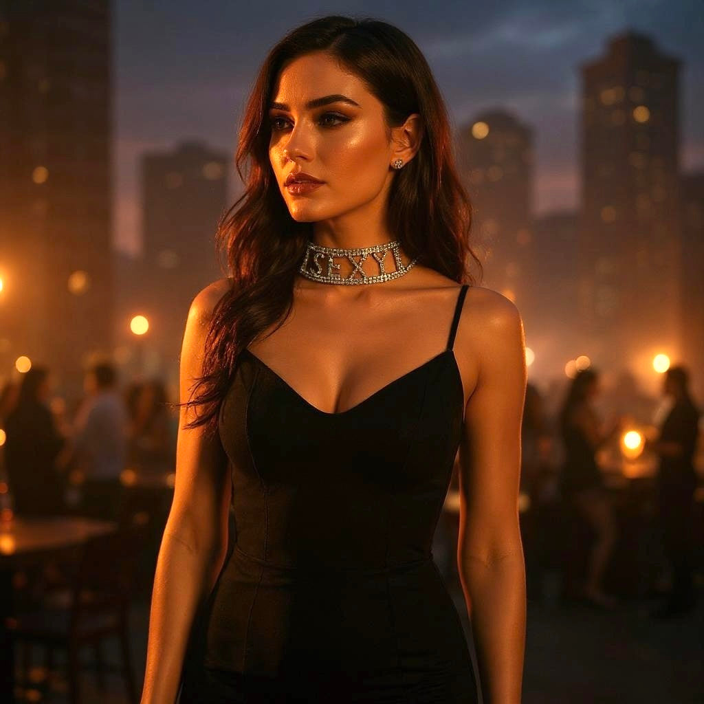 Full Rhinestone Choker Necklace
