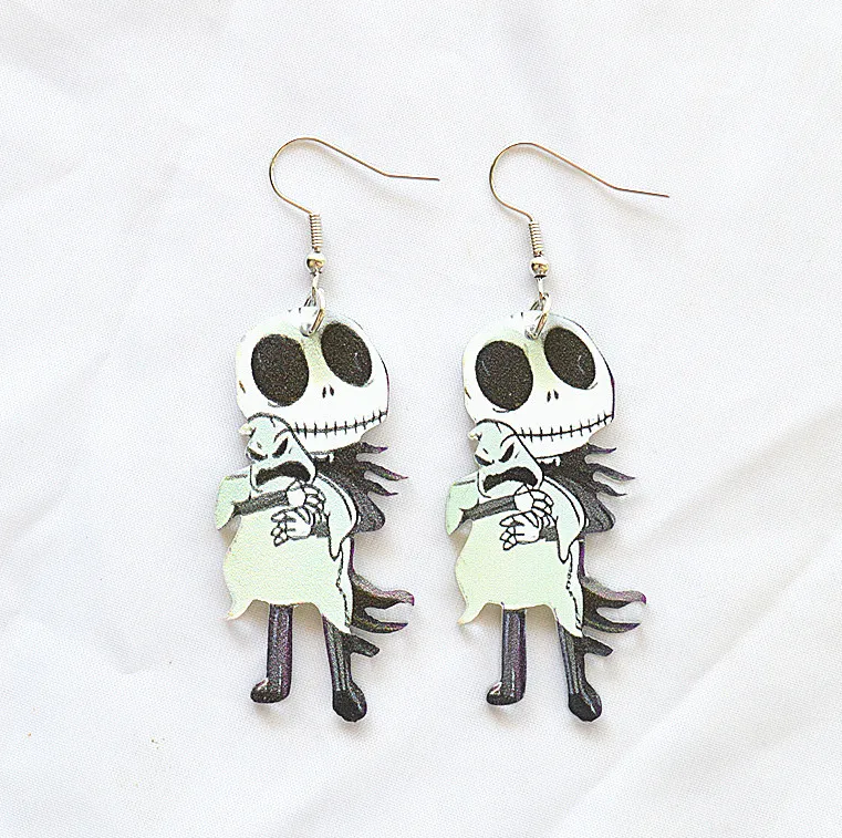 Arylic Ghost Hug Drop Earrings