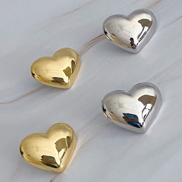 Small Heart Stud Earrings