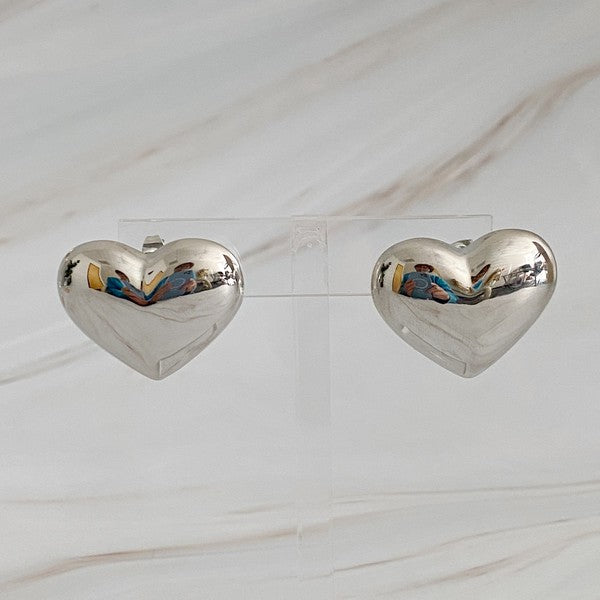 Small Heart Stud Earrings