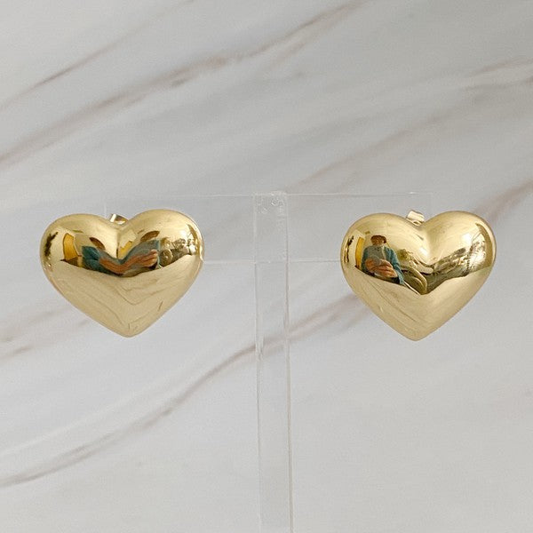 Small Heart Stud Earrings