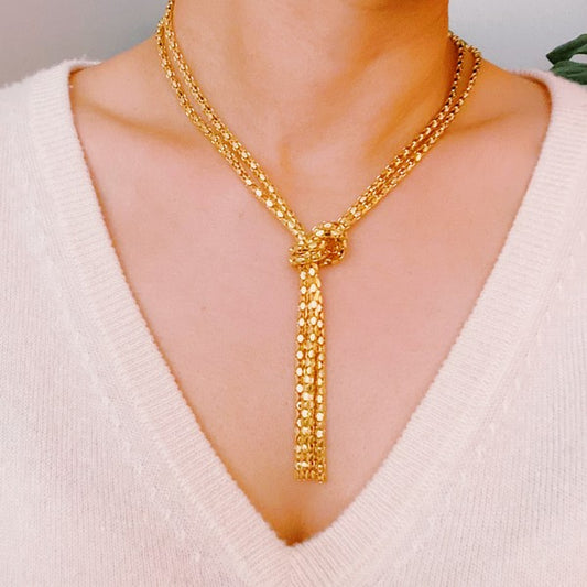 Modern Y Drop Chain Necklace