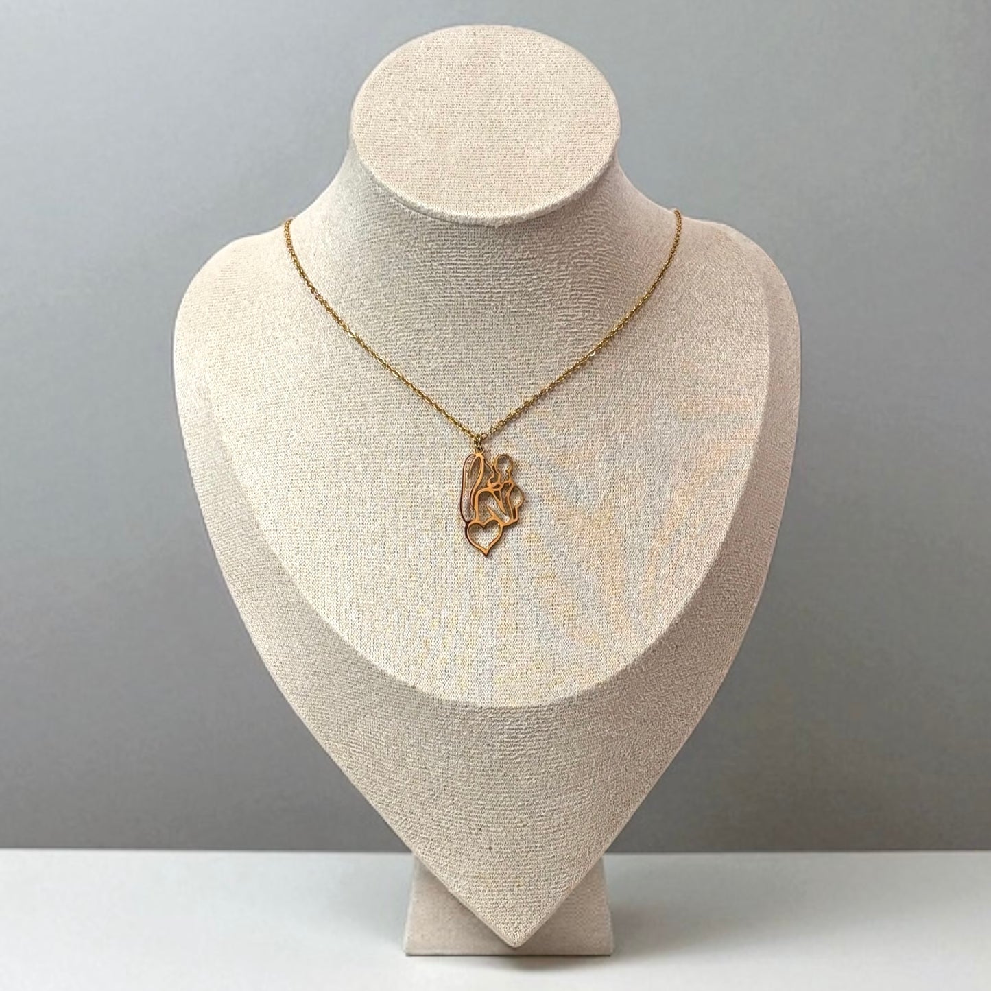 Mother Holding Baby Pendant Necklace