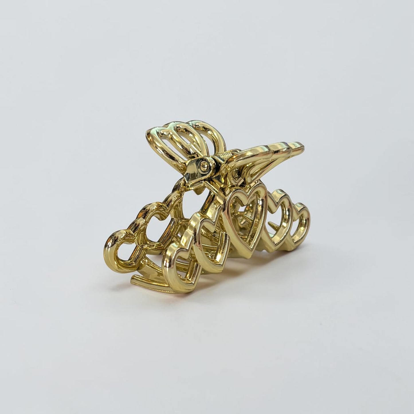 Gold Heart Hair Clip