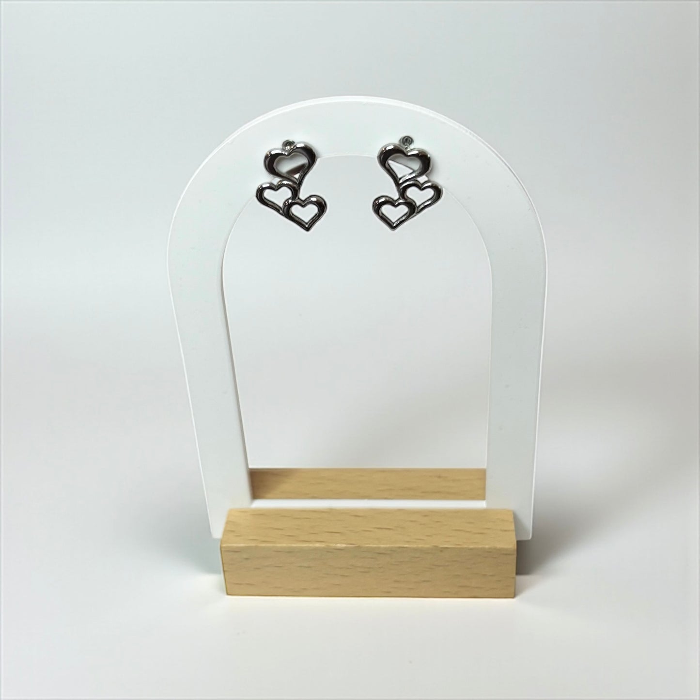Triple Hearts Small Earrings