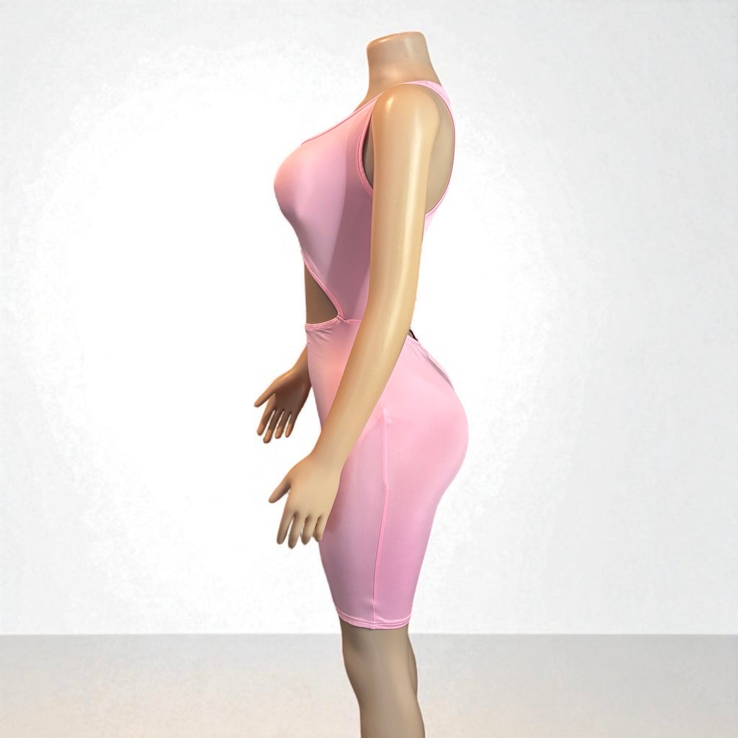 Women Waist Cut Out Short Romper