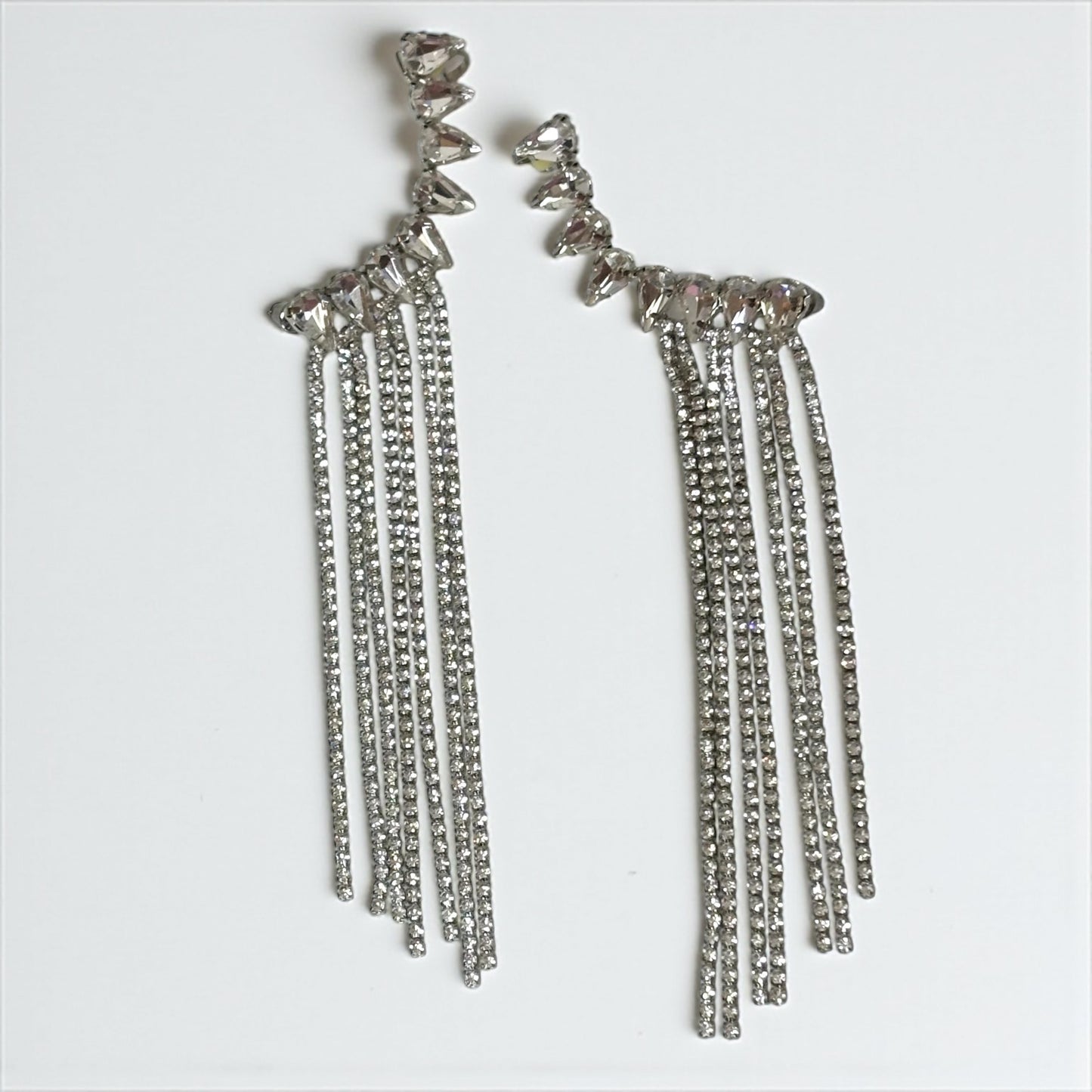 Sophisticated Rhinestone Glam Earrings