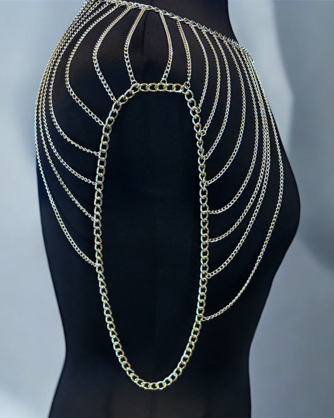 Multi Layer Gold Metal Body Elegant Chain