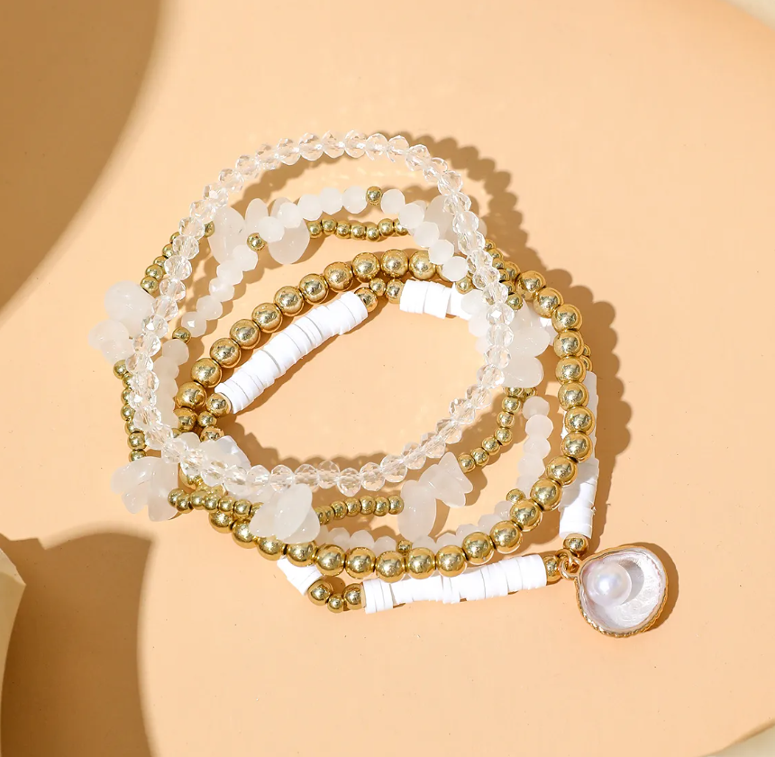 Vintage Classic White Gold Bracelet Sets