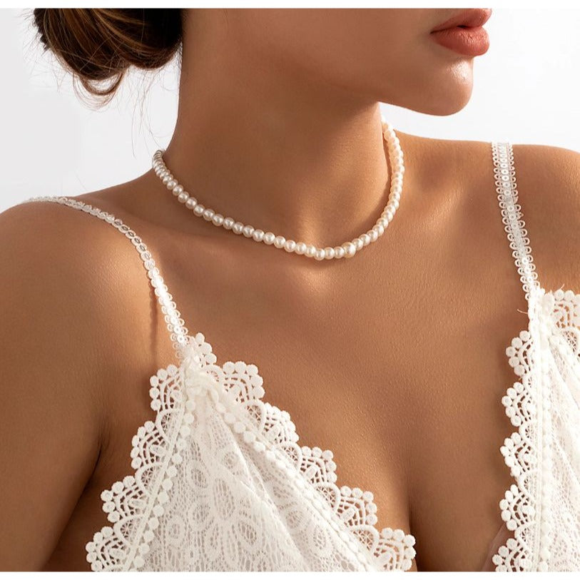 Back Chain Long Tassel Elegant Pearls