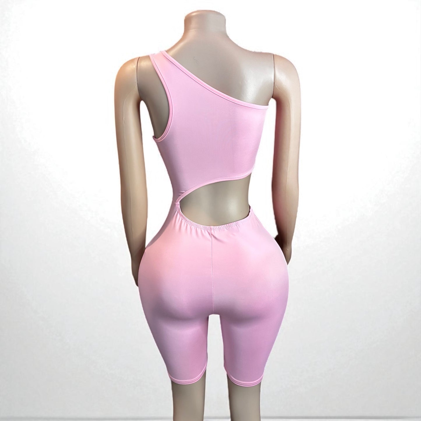 Women Waist Cut Out Short Romper