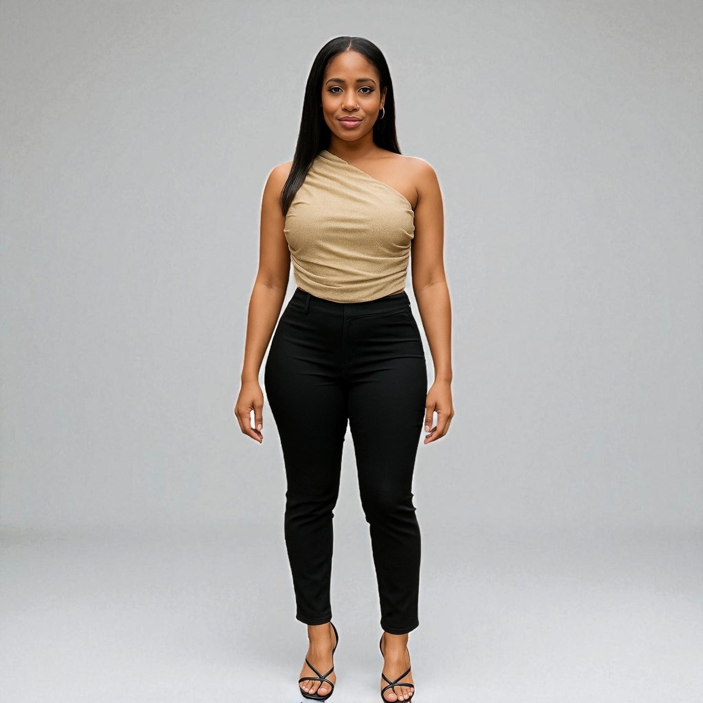 One Side Shoulder Night Out Blouse