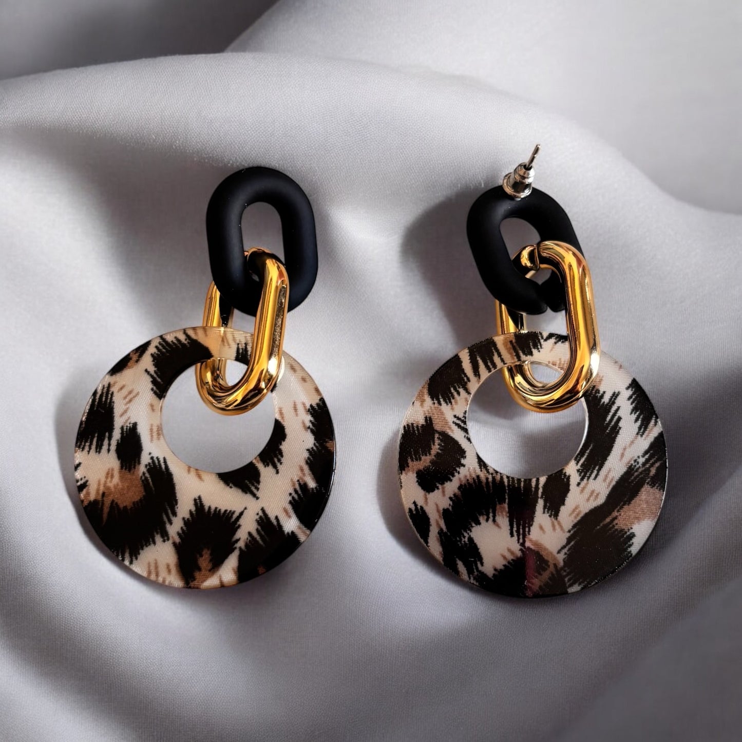 Leopard Print Light Weight Earring