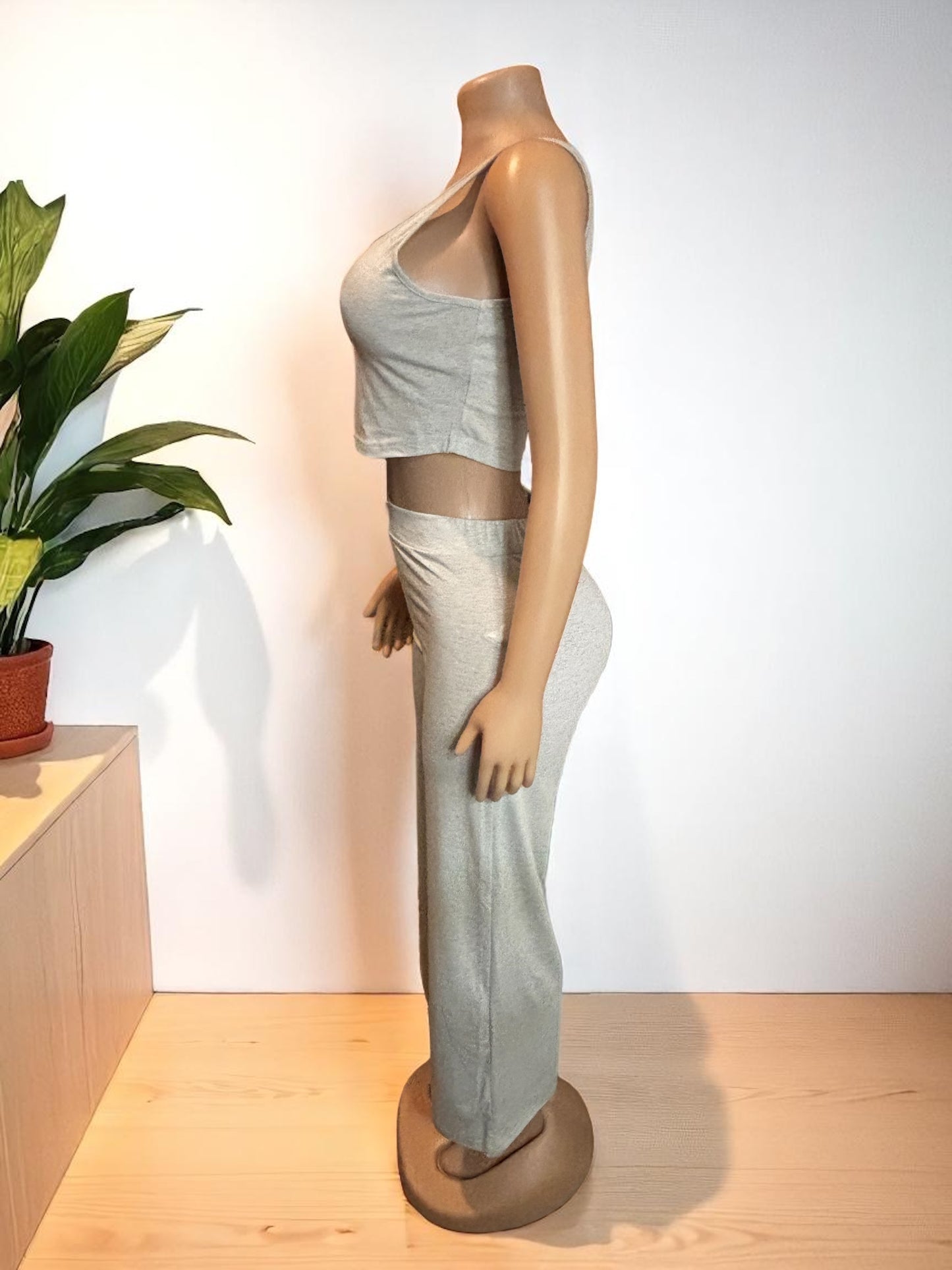 Conjunto gris de 2 piezas