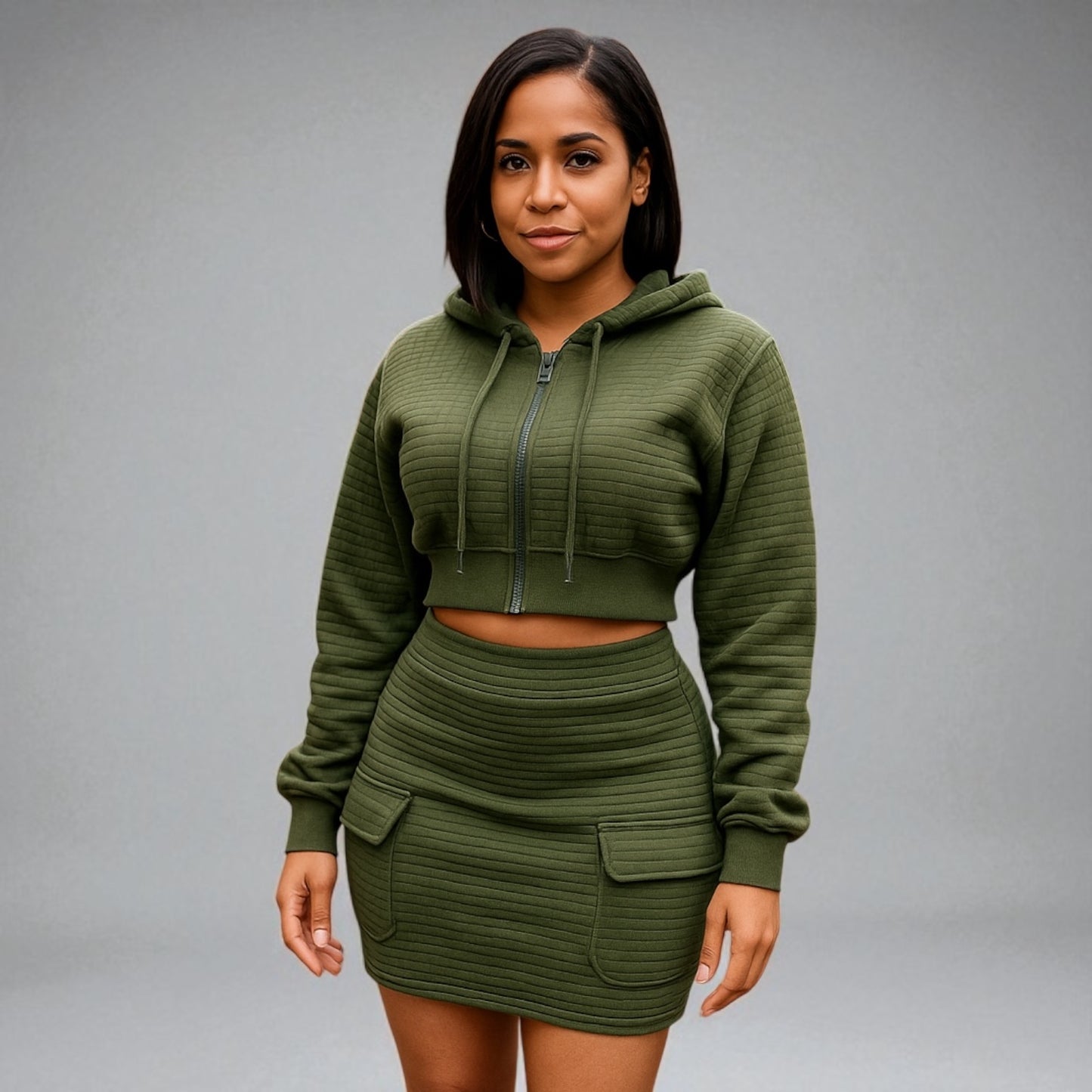 Olive Green Two pieces set