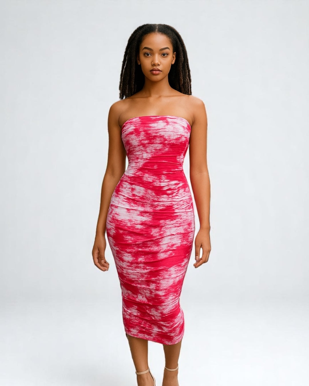 Women Long Pink Maxi Dress
