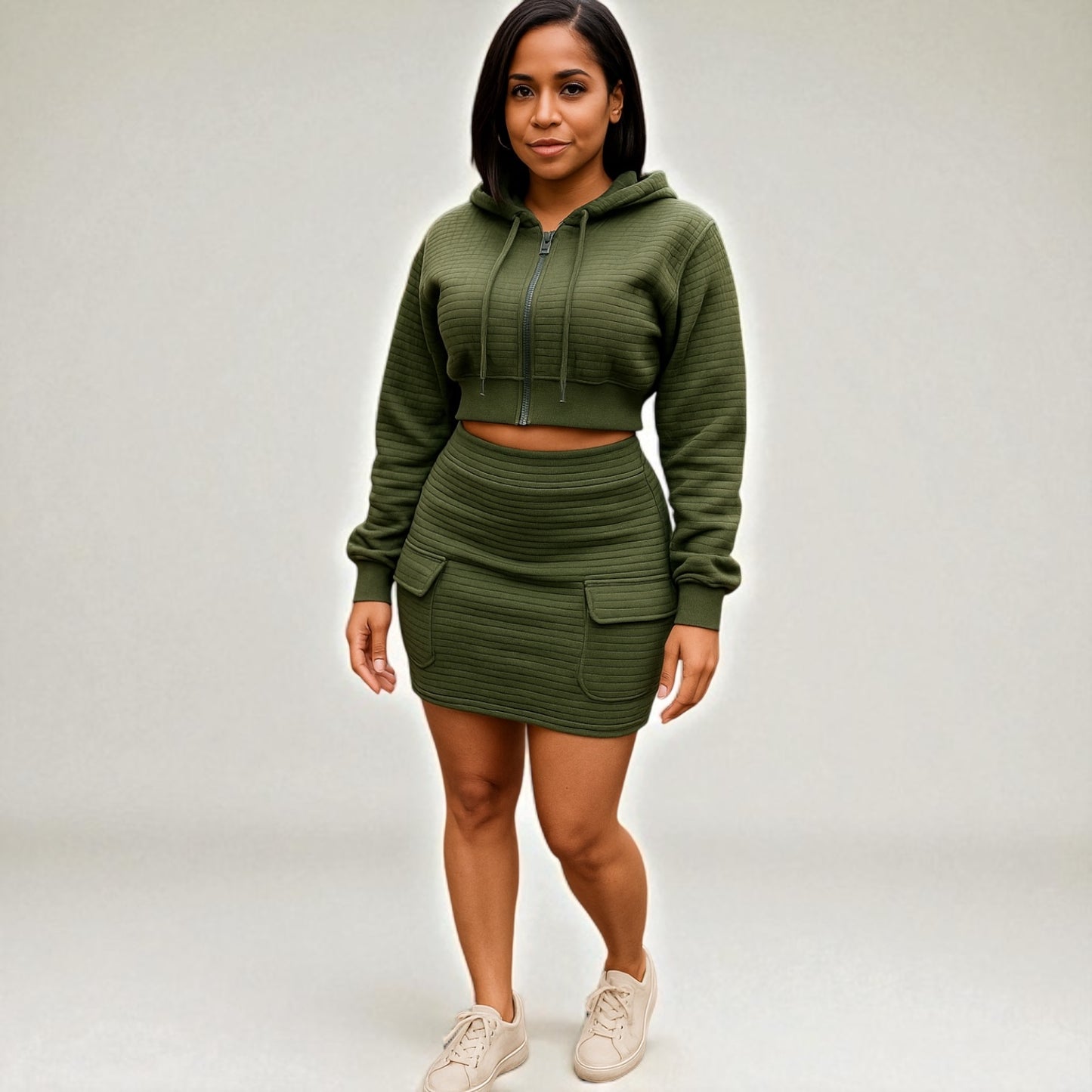 Olive Green Two pieces set