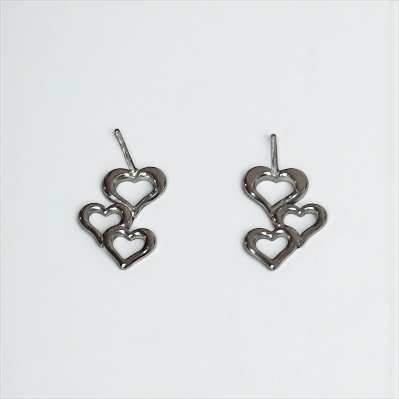 Triple Hearts Small Earrings