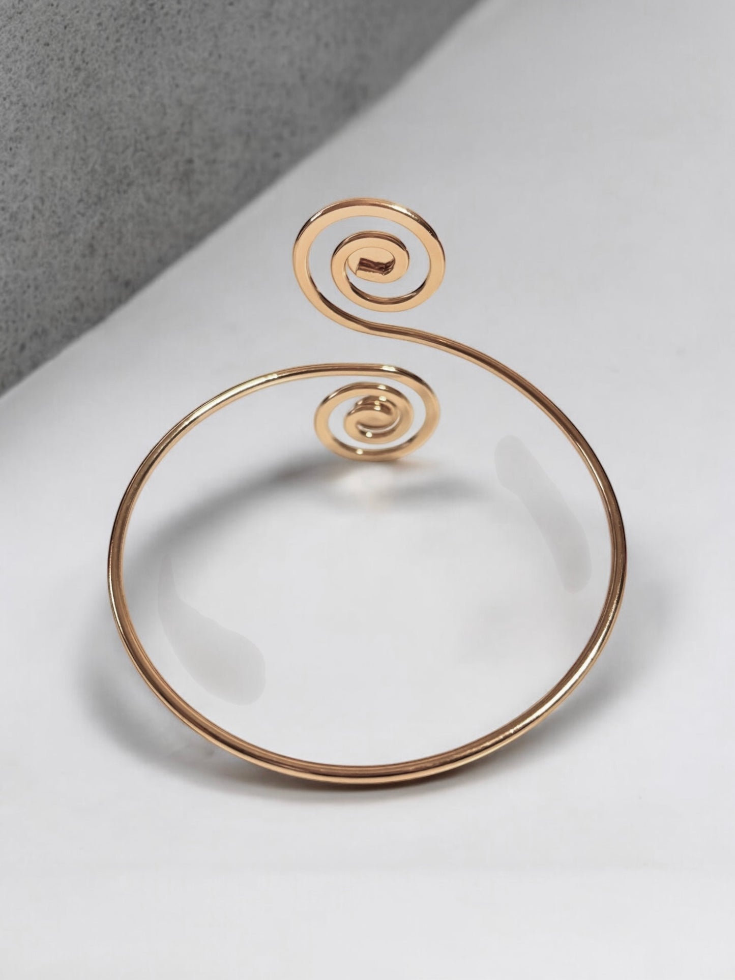 Gold & Turquoise Spiral Armband