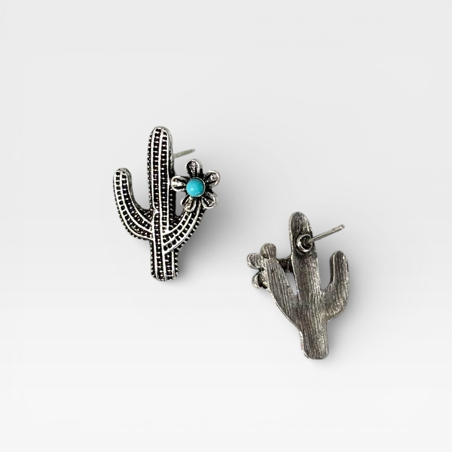 Desert Cactus Turquoise Studs
