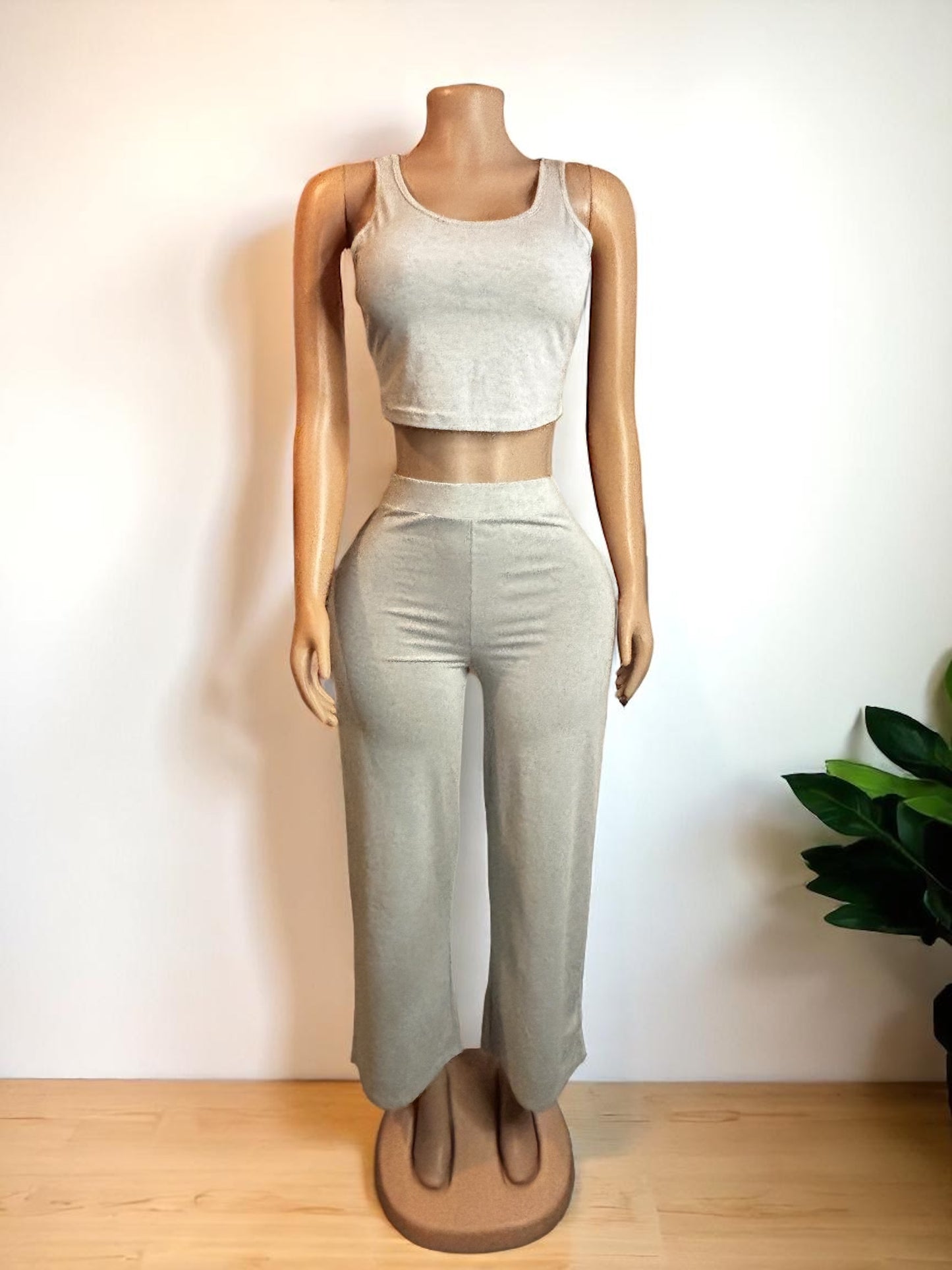 Conjunto gris de 2 piezas