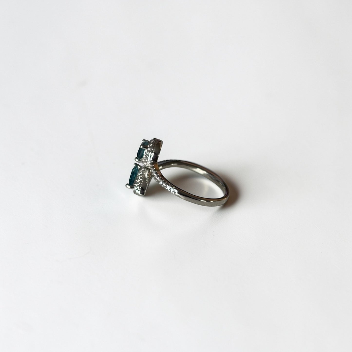 Delicate Adjustable Green Ring