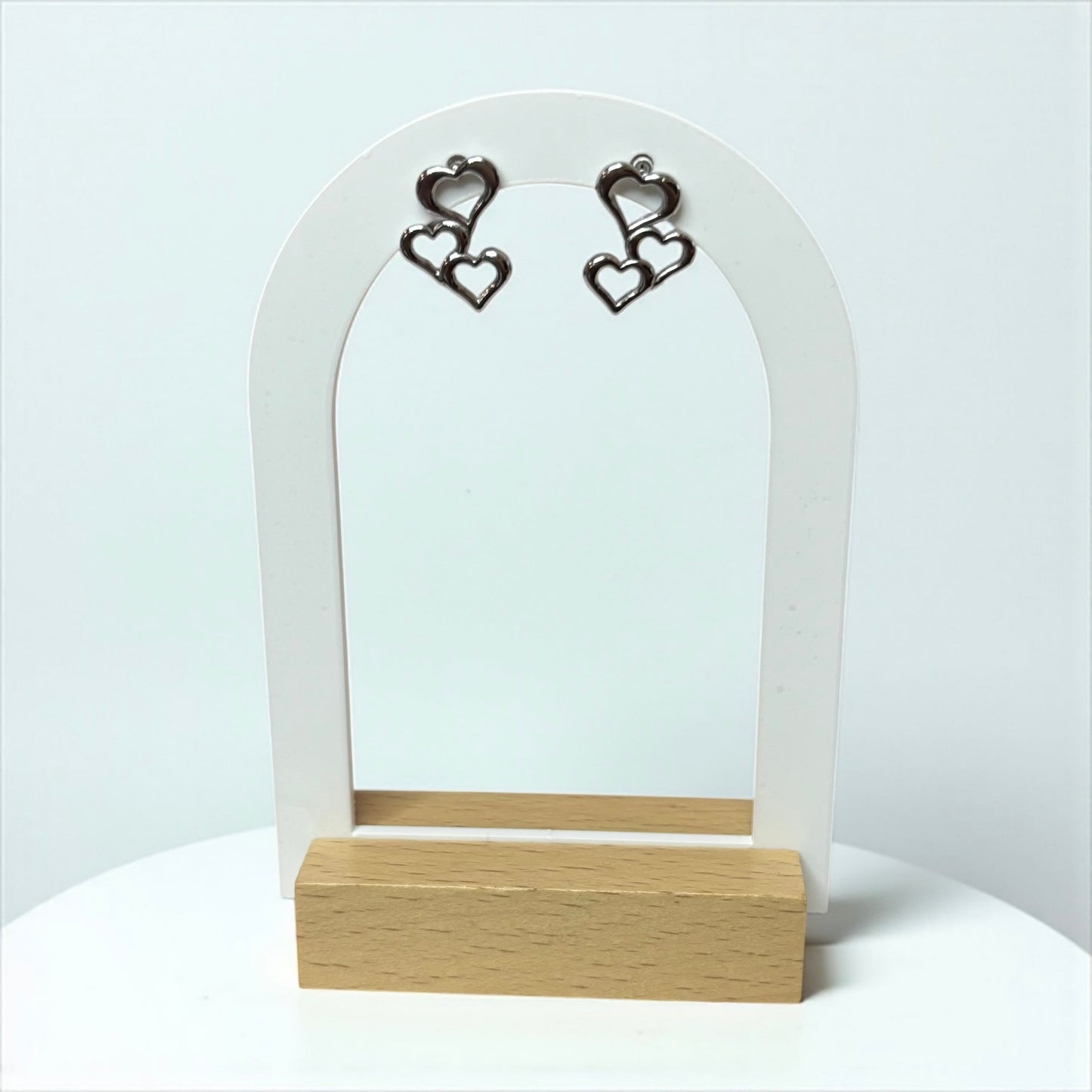 Triple Hearts Small Earrings