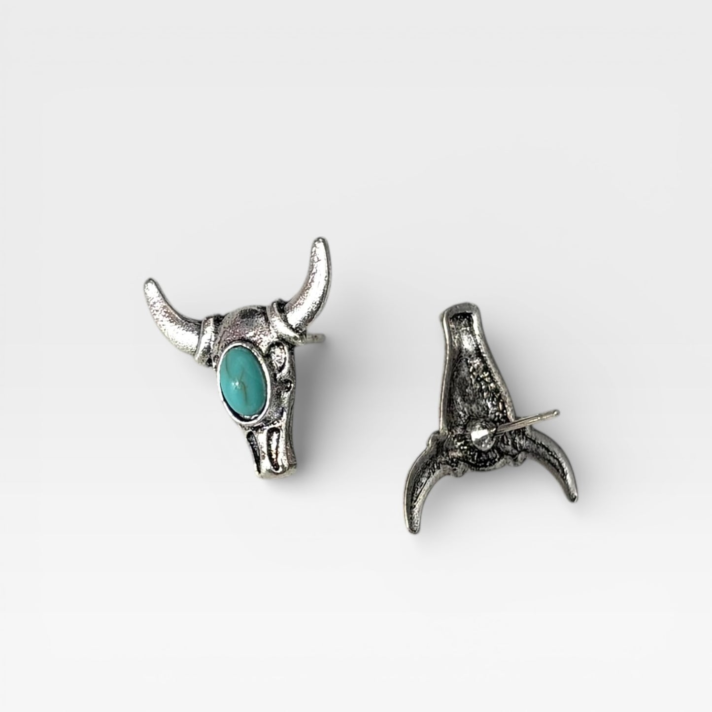 Turquoise Longhorn Studs