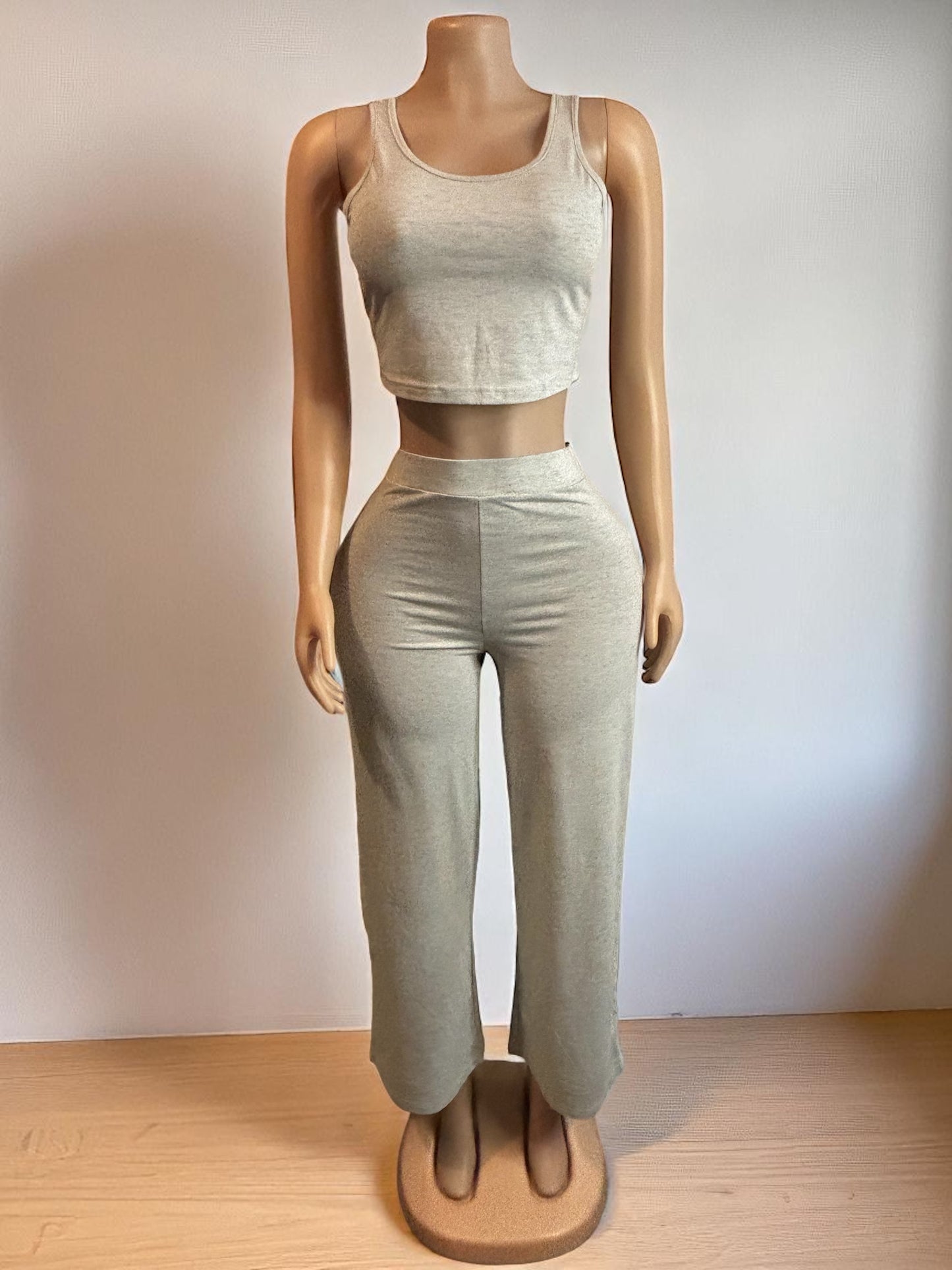 Conjunto gris de 2 piezas