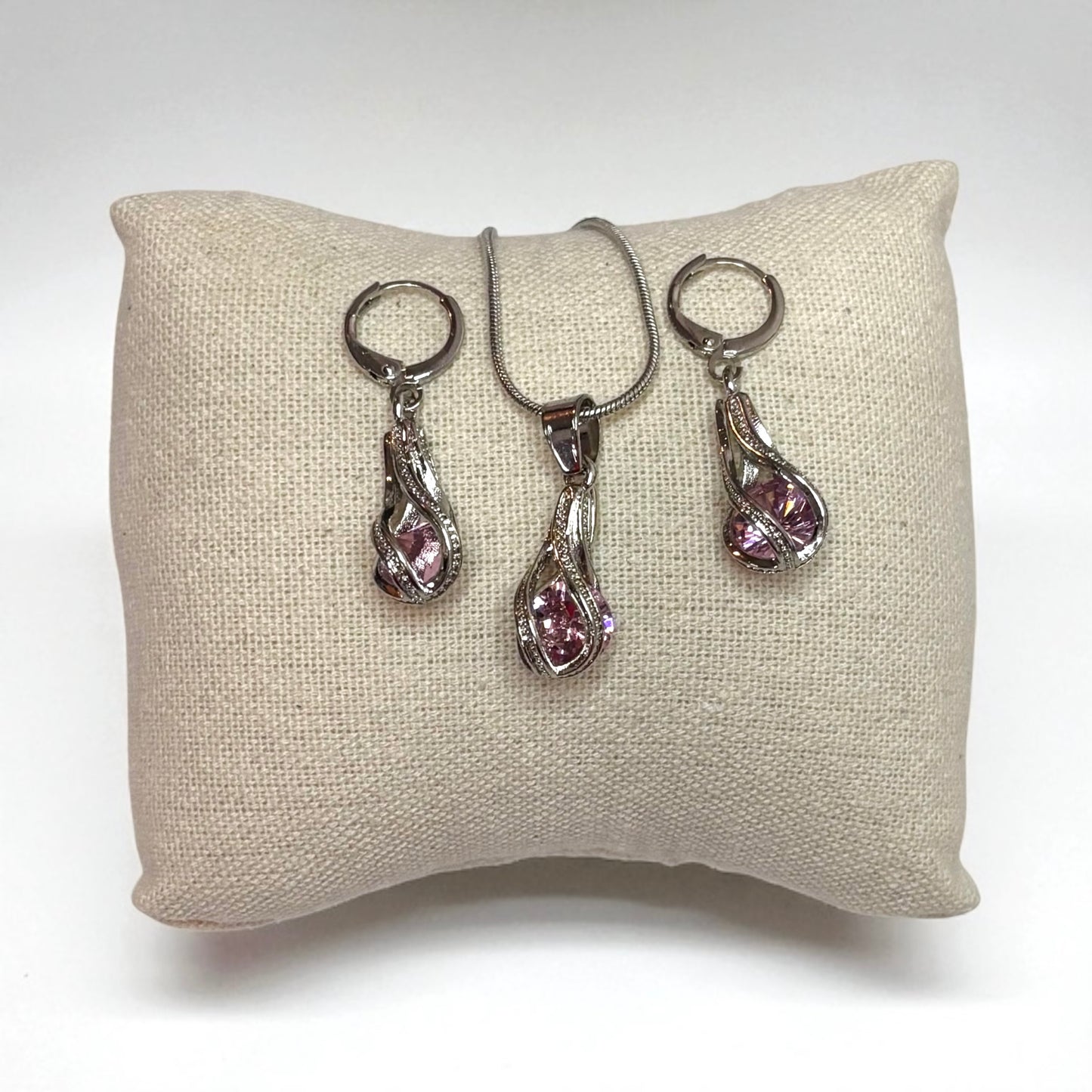 Crystal Elegant Necklace & Earrings Set