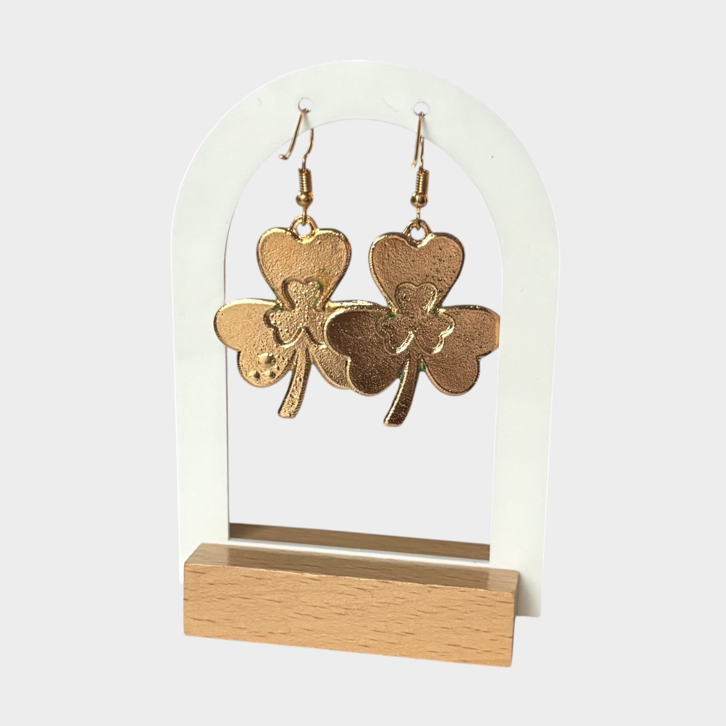 Lucky Clover Shamrock Dangle Earrings