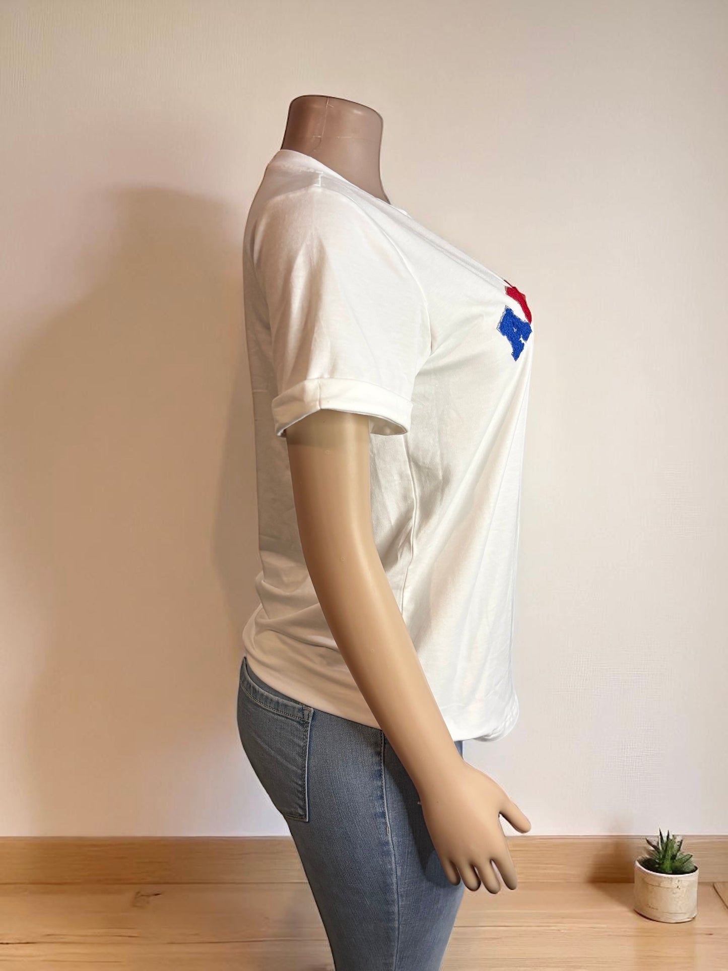 White America Graphic Crewneck T Shirt
