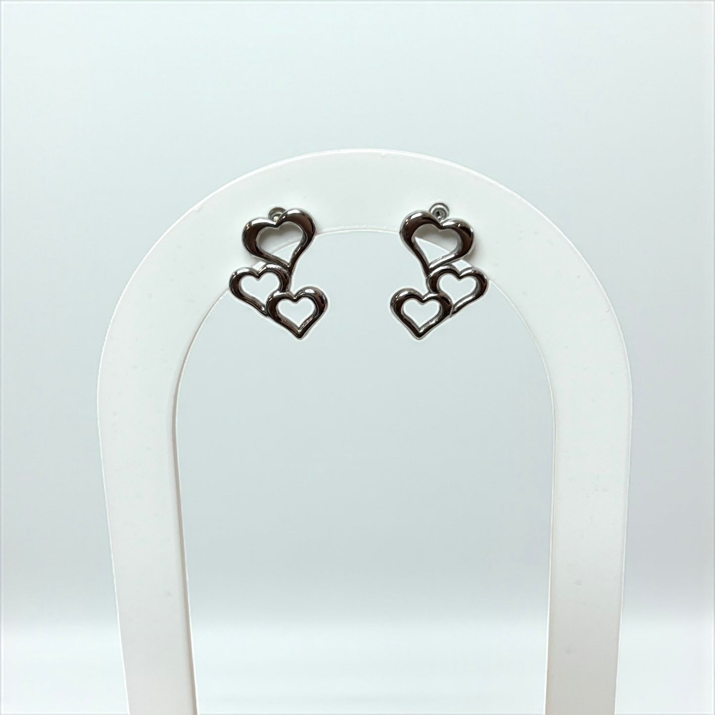Triple Hearts Small Earrings