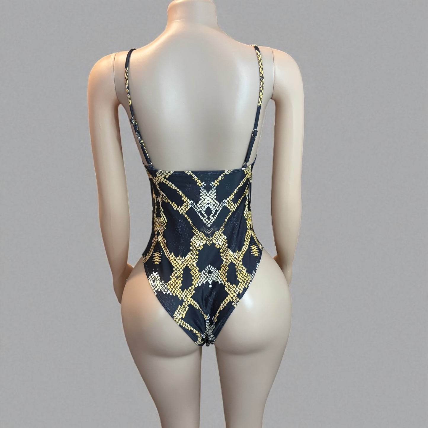 3 Rings Women One Piece Unique Swimsuit