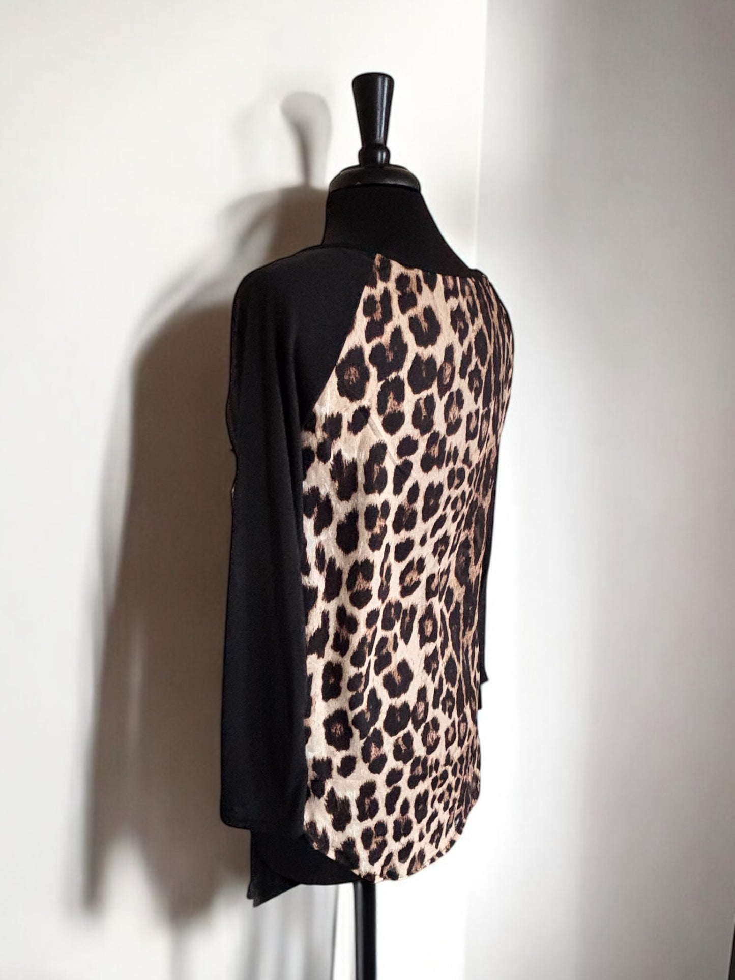 Leopard & Black Women Small Top