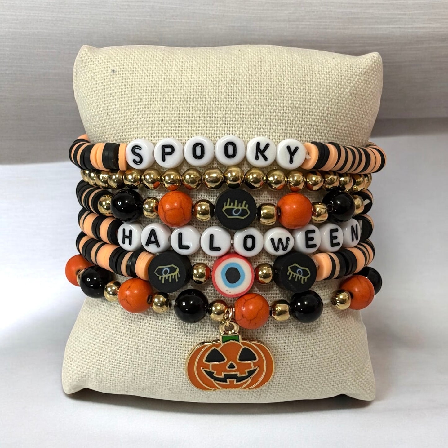 Casual Halloween Punk Pumpkin Bracelets Sets