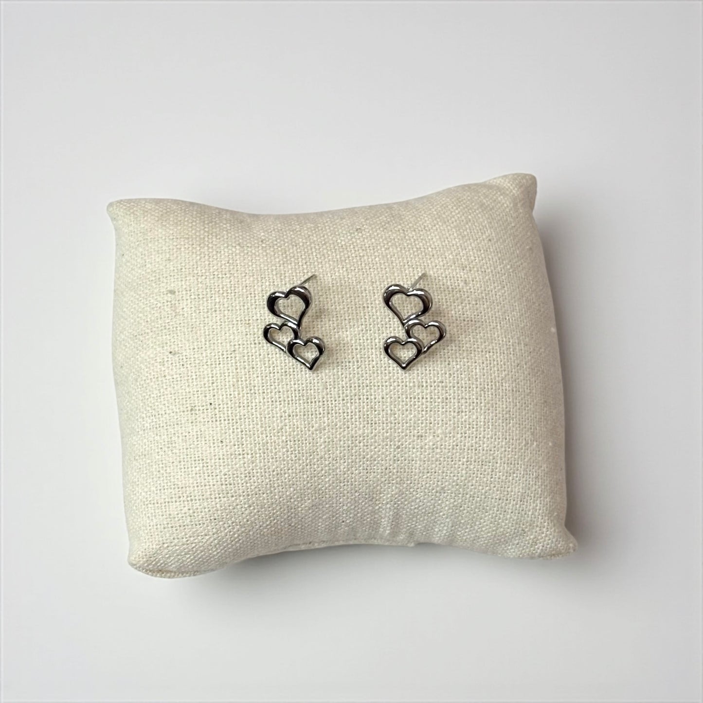 Triple Hearts Small Earrings