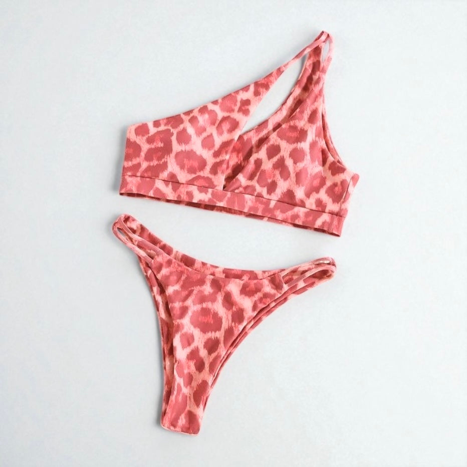 Bikini de mujer con un solo hombro