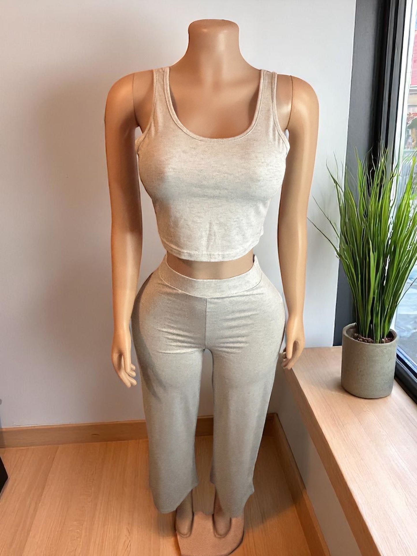 Conjunto gris de 2 piezas
