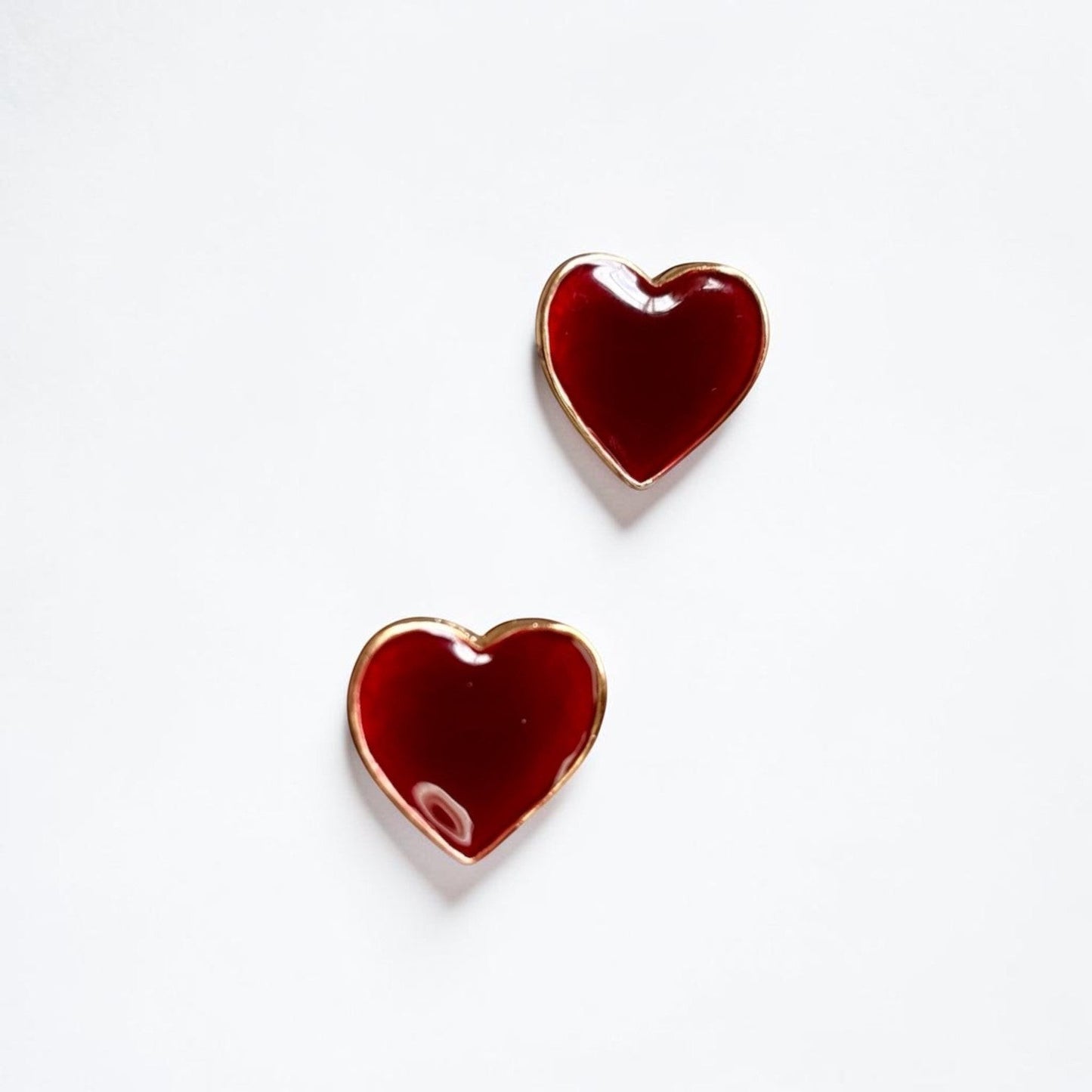 Wine Red Small Stud Earring