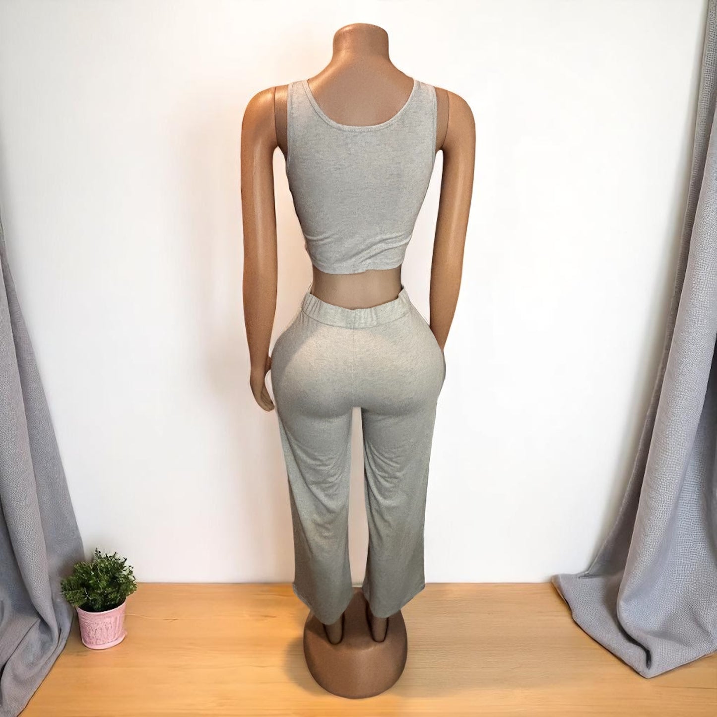Conjunto gris de 2 piezas