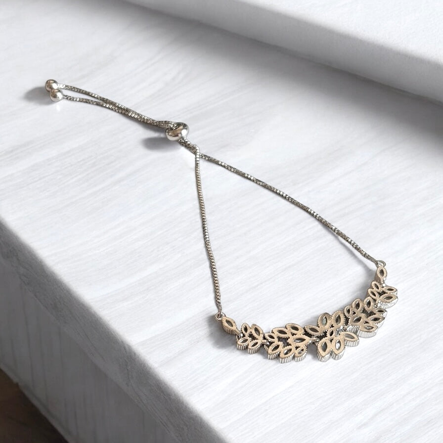 Luxury Adjustable 925 Sterling Silver Bracelet