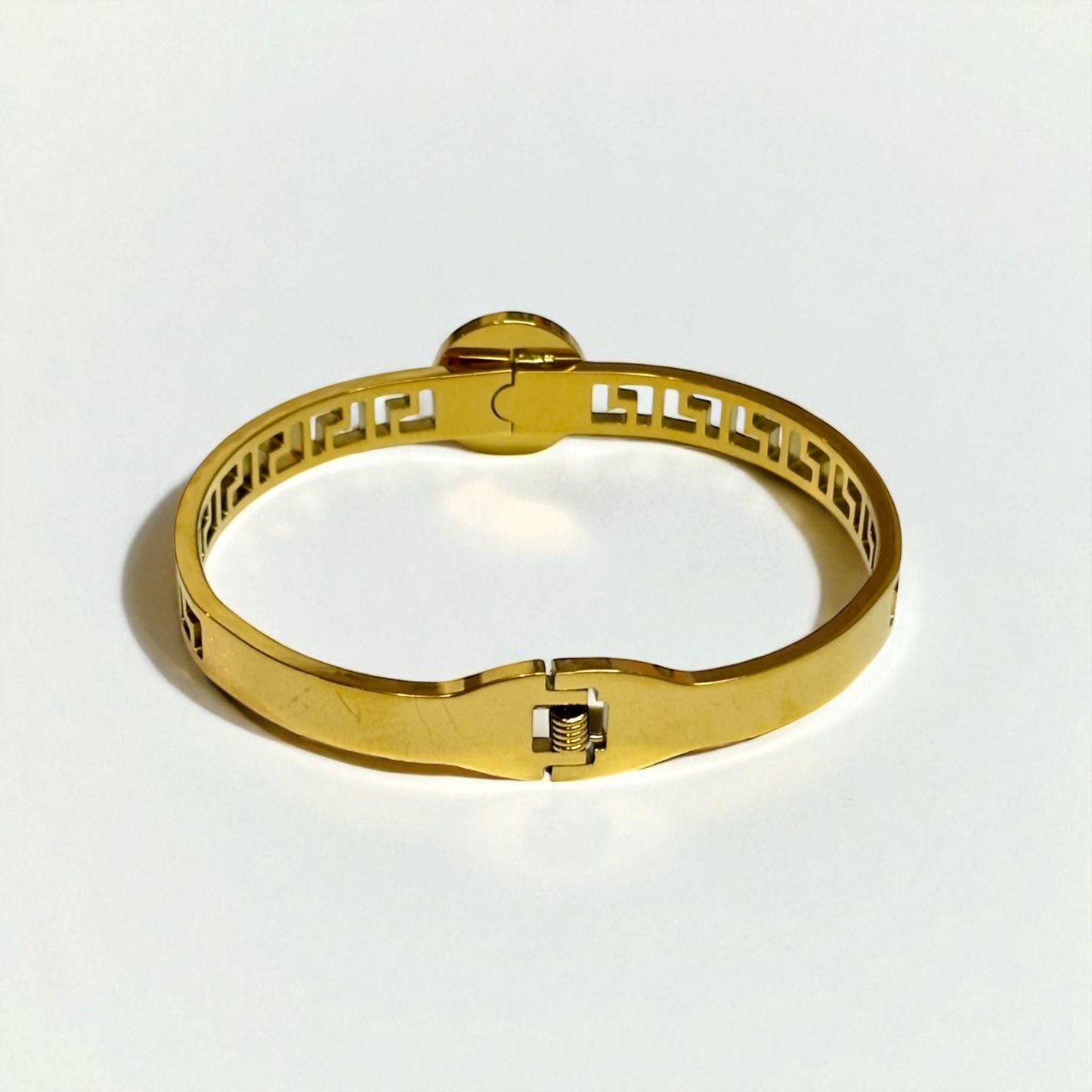 Gold Titanium Steel Bangle