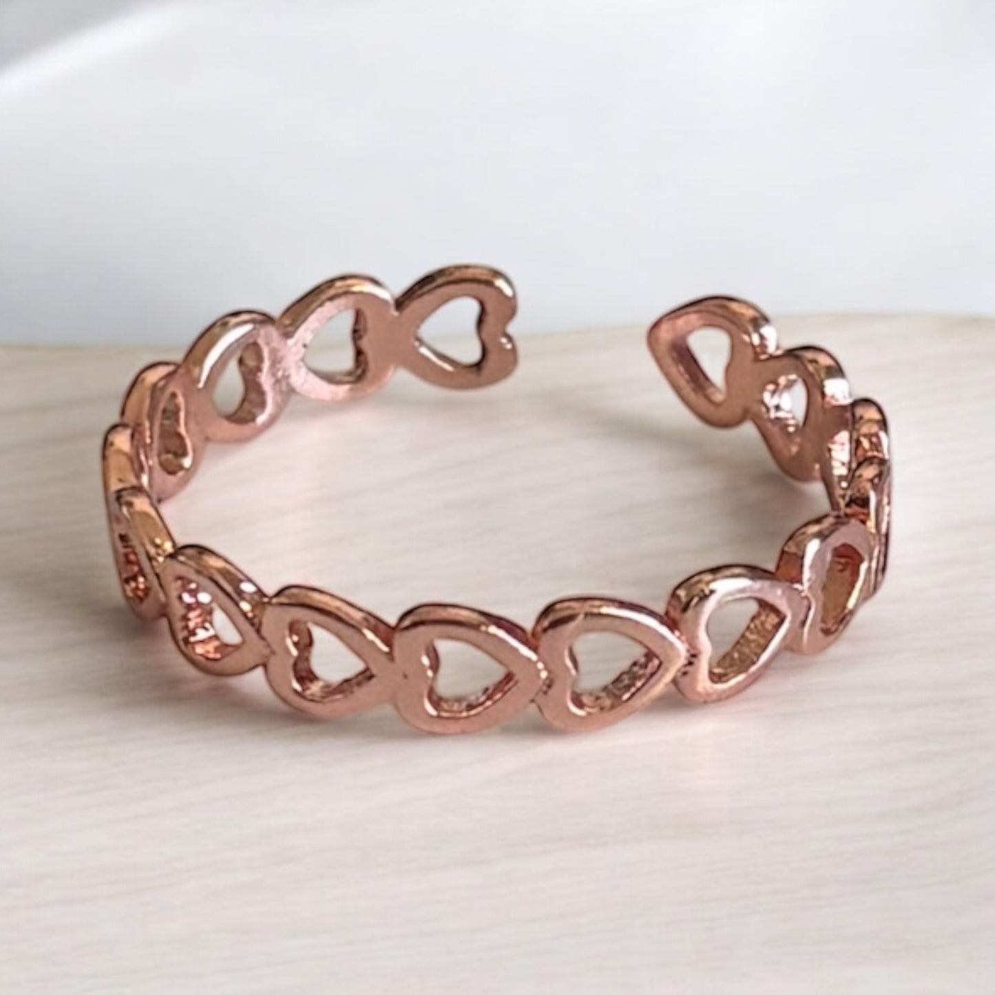Heart Shape Adjustable Open Ring